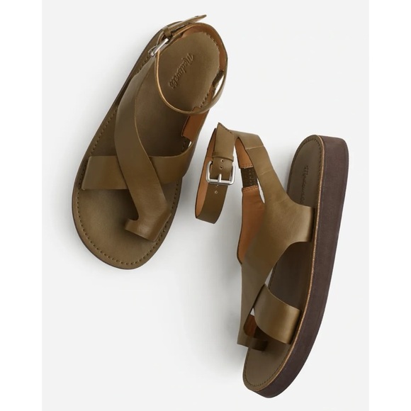 Madewell Shoes - Madewell Natasha Flatform Summer Sandal Olive Tree Sold Out